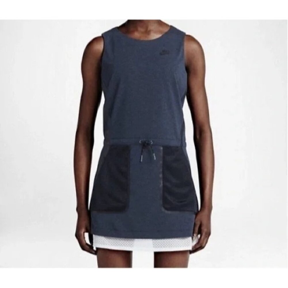 Nike Premium Tech Blue Pack Jersey Performance Tank Dress M 811775-473
